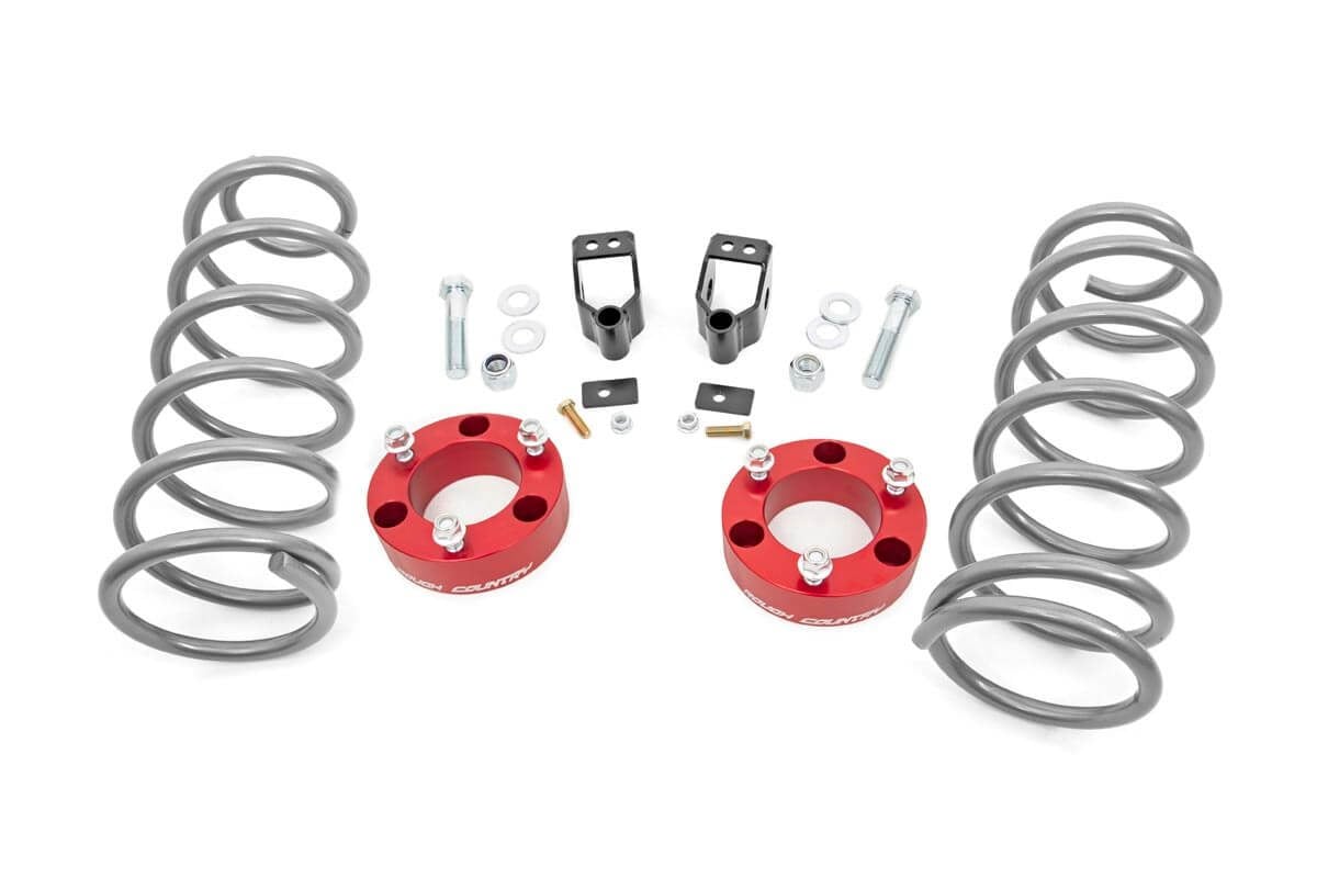 3 Inch Lift Kit | X-REAS | RR Springs | Red | Toyota 4Runner 4WD (2003-2009) Rough Country