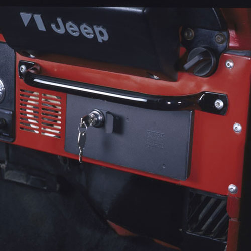 Glove Box - 55-86 CJ / 81-85 Scrambler CJ8 Locking Black Products Tuffy Security