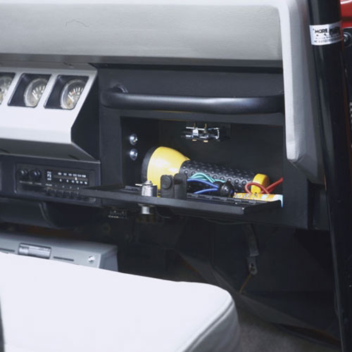 Glove Box - 87-95 Wrangler YJ Locking Black Products Tuffy Security-1