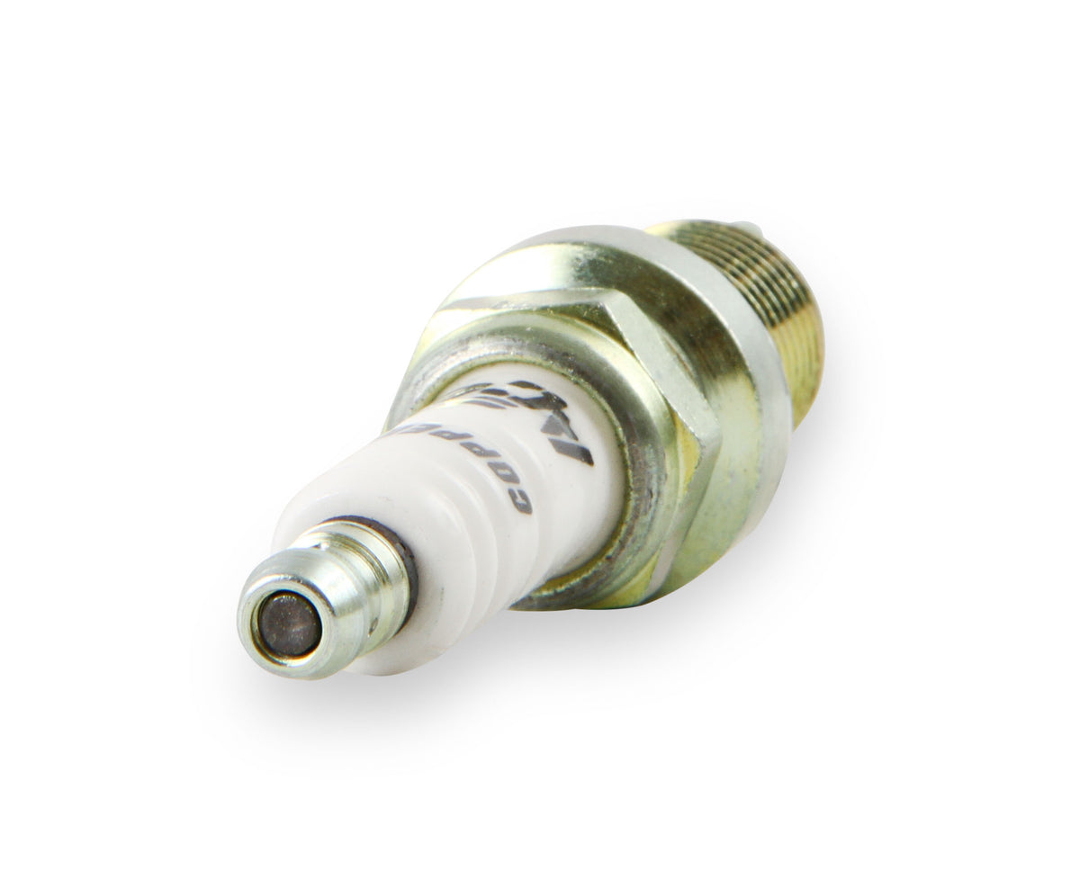 HP Copper Spark Plug Shorty 14MM Thread, .750 In Reach Heat Range 6 Gasket (Flat) Seat 4-Pack ACCEL-3