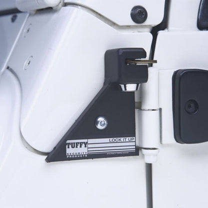 Door Hinge Locker - 97-06 Wrangler TJ Black Set of 2 Products Tuffy Security
