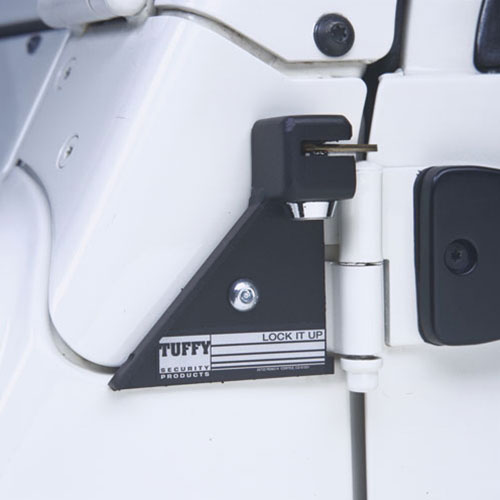Door Hinge Locker - 97-06 Wrangler TJ Black Set of 2 Products Tuffy Security