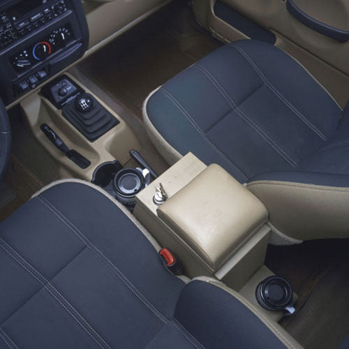 Series II Center Console - 97-06 Wrangler TJ w/o Factory Console Rear Half Black Products Tuffy Security-1