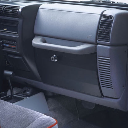 Glove Box - 97-06 Wrangler TJ Locking Black Products Tuffy Security