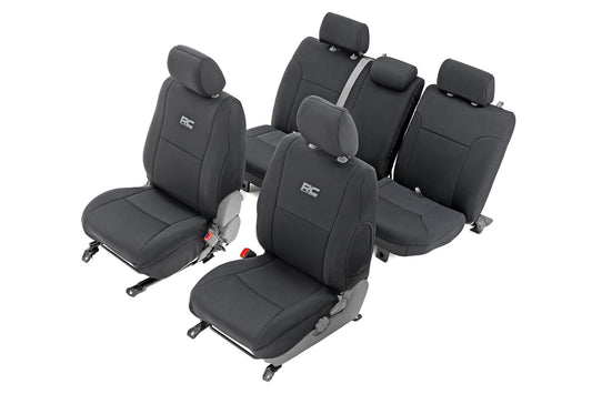 Seat Covers | FR & RR | Crew Cab | Toyota Tacoma 2WD/4WD (2005-2015) Rough Country