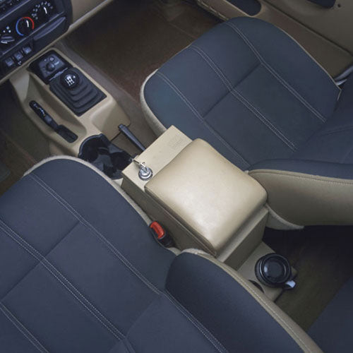 Series II Center Console - 01-06 Wrangler TJ w/ Factory Console w/ Factory Subwoofer Rear Half Black Products Tuffy Security