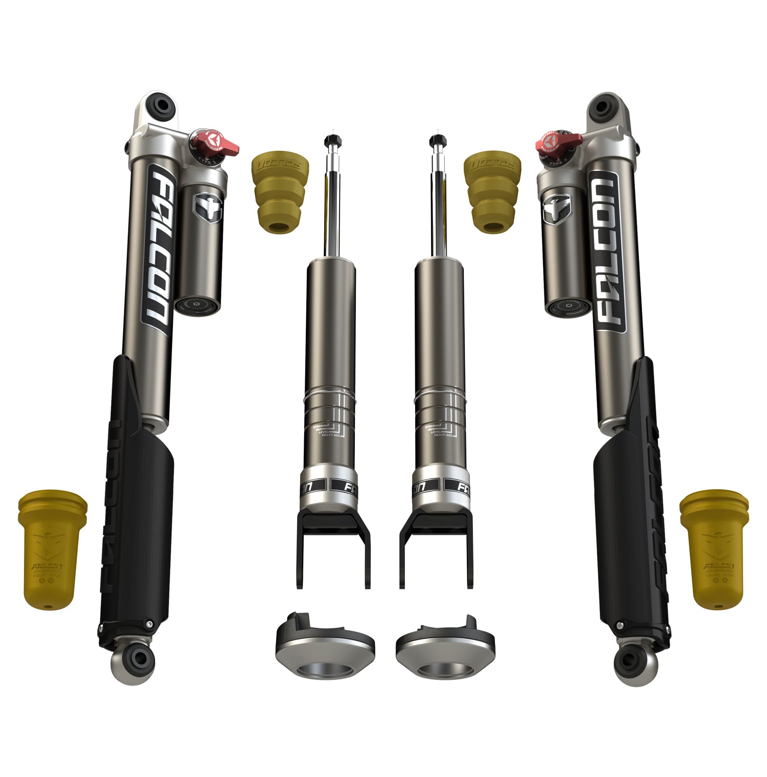 2009+ Dodge/Ram 1500/Classic 2.25 Inch Sport Tow/Haul Shock Leveling System Falcon Shocks