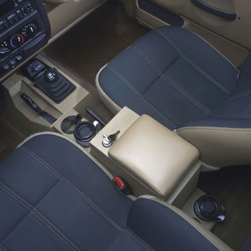 Series II Center Console - 97-06 Wrangler TJ w/ Factory Subwoofer Full Black Products Tuffy Security-1
