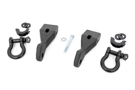 Tow Hook Brackets | D-Ring Combo | Chevy/GMC 1500 (07-13) Rough Country