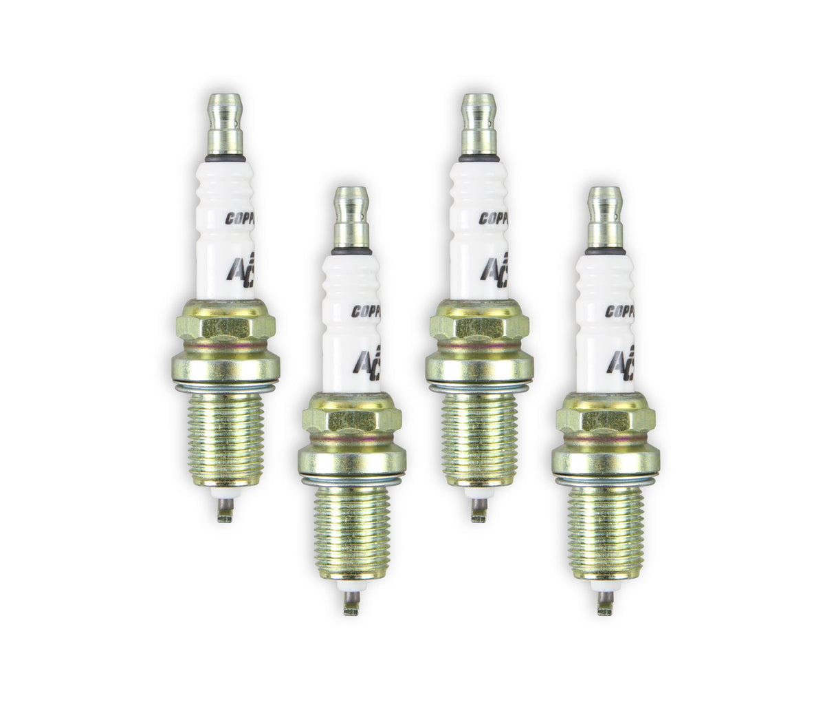 Hp Copper Spark Plug 14MM Thread, .750 In Reach Gasket (Flat) Seat Special For Honda 4 Pack ACCEL