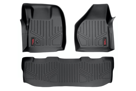 Floor Mats | FR & RR | Crew Cab | Ford F-250/F-350 Super Duty 2WD/4WD (08-10) Rough Country