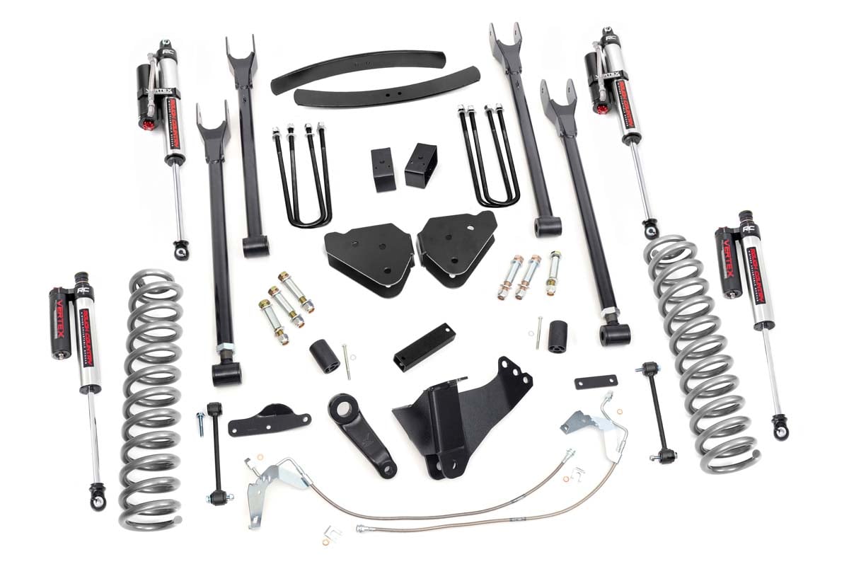 6 Inch Lift Kit | Gas | 4 Link | Vertex | Ford F-250/F-350 Super Duty (08-10) Rough Country