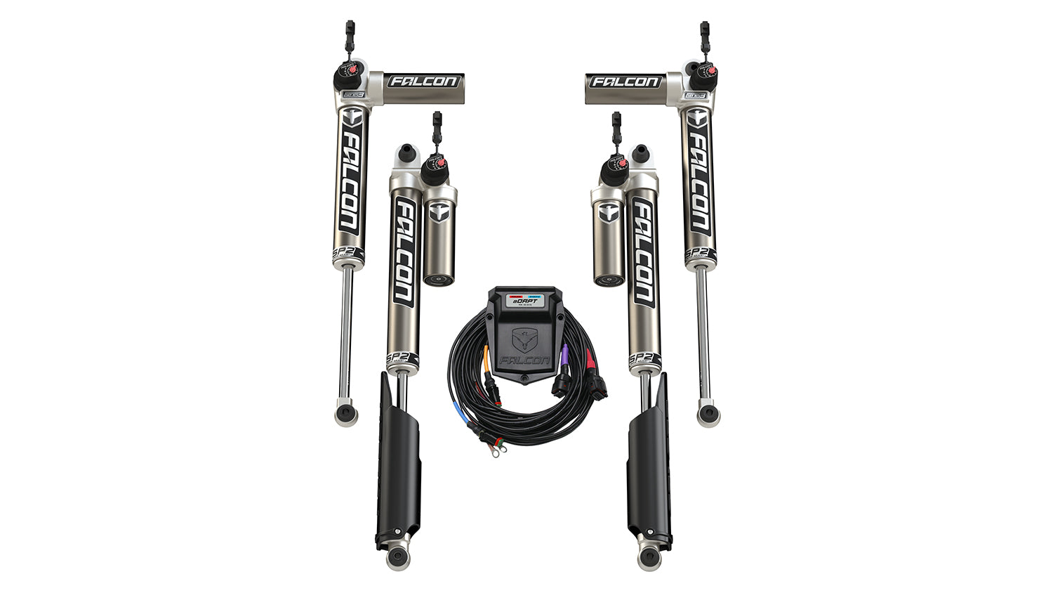 18-Up Jeep Wrangler JL 2 Door SP2 3.5 aDAPT Piggyback Shock Kit 2-4.5 Inch Lift Falcon Shocks