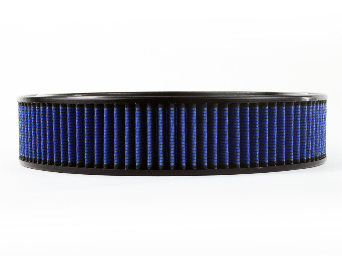 Magnum Flow Round Open Racing Air Filter w/ Pro 5R Media 14 Inch OD x 12 Inch ID x 3 Inch H w/ Expanded Metal Blue aFe Power-1