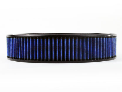 Magnum Flow Round Open Racing Air Filter w/ Pro 5R Media 14 Inch OD x 12 Inch ID x 3 Inch H w/ Expanded Metal Blue aFe Power-1