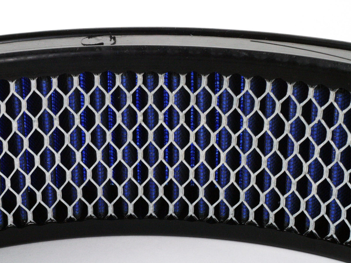 Magnum Flow Round Open Racing Air Filter w/ Pro 5R Media 14 Inch OD x 12 Inch ID x 3 Inch H w/ Expanded Metal Blue aFe Power-4