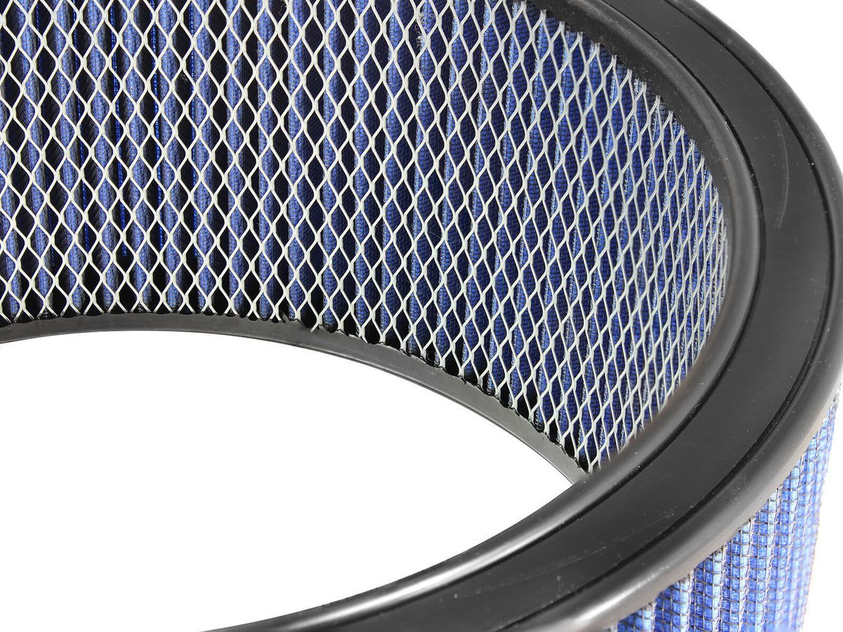Magnum Flow Round Open Racing Air Filter w/ Pro 5R Media 14 Inch OD x 12 Inch ID x 6 Inch H w/ Expanded Metal Blue aFe Power-2