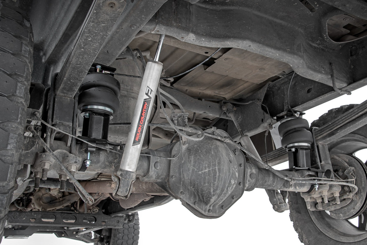 Air Spring Kit w/compressor Wireless Controller 0-6 Inch Lift Silverado/Sierra 2500HD (01-10) Rough Country-3