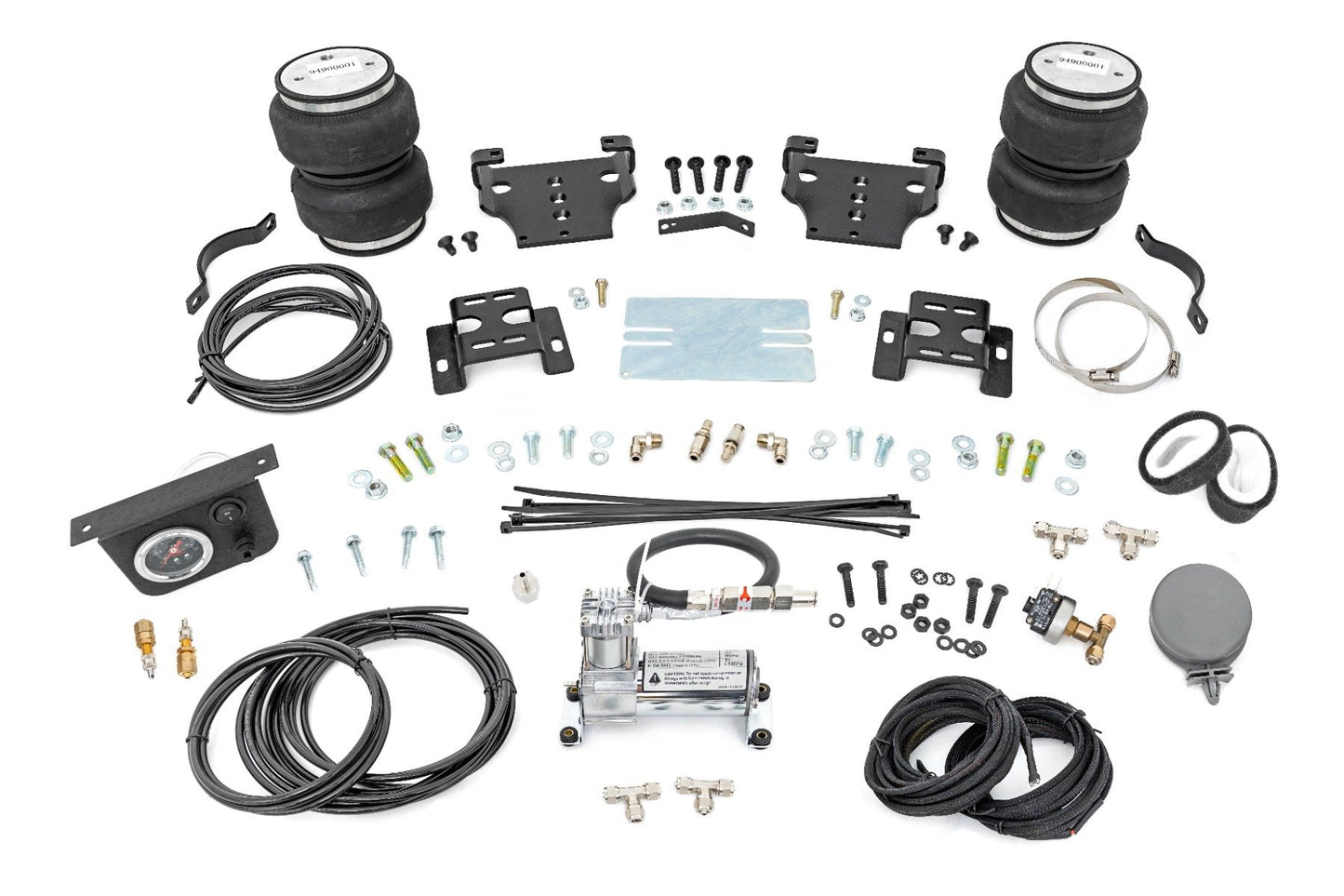 Air Spring Kit 0-6 Inch Lift without Onboard Air Comprsseor 01-10 Chevy/GMC 2500HD Rough Country-1