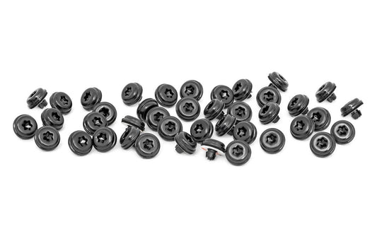 Rough Country Black Rivet Kit for Rough Country Fender Flares Set of 44 Includes 3M Tape and Foam Pad Rough Country