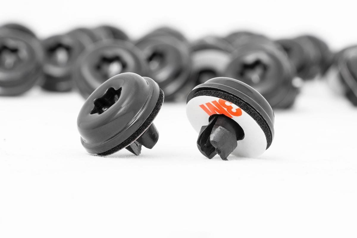 Rough Country Black Rivet Kit for Rough Country Fender Flares Set of 44 Includes 3M Tape and Foam Pad Rough Country