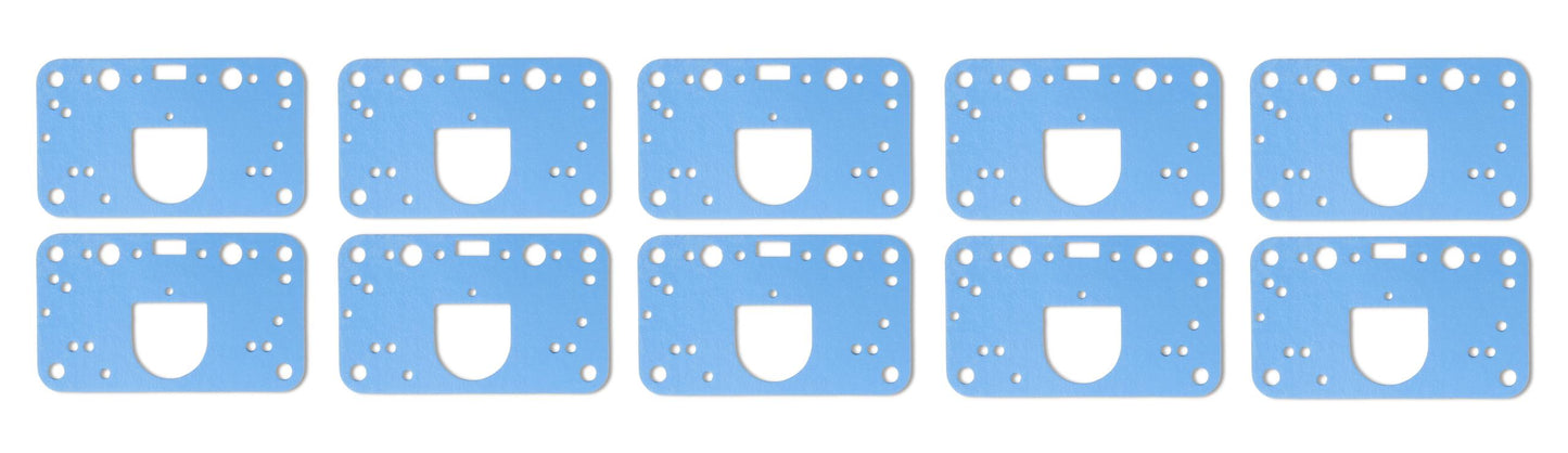 Metering Block Gasket 10PK for Models 2300, Model 4150 Model 4160 and Model 4500 Without Intermediate Circuit Holley