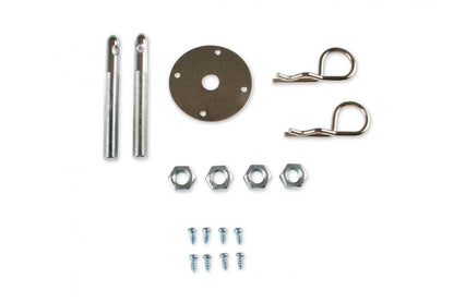 Hood Pins Kit 7/16 Inch Safety Pins Hood Pins with Safety Pin Style Clips Mr Gasket-1