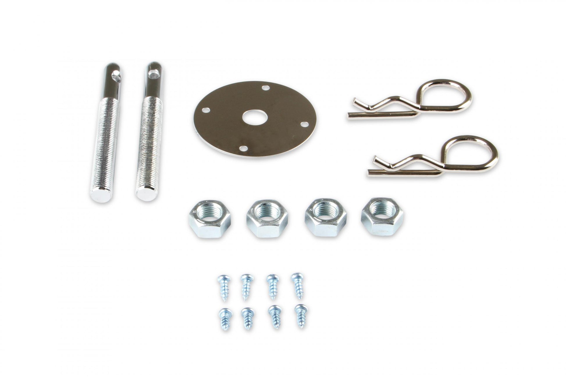 Hood Pins Kit 7/16 Inch Safety Pins Hood Pins with Safety Pin Style Clips Mr Gasket-2