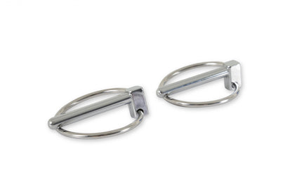 Hood & Deck Pinning Kits With Screw-On Scuff Plates Hood Pins with Torsion Clips Mr Gasket-5