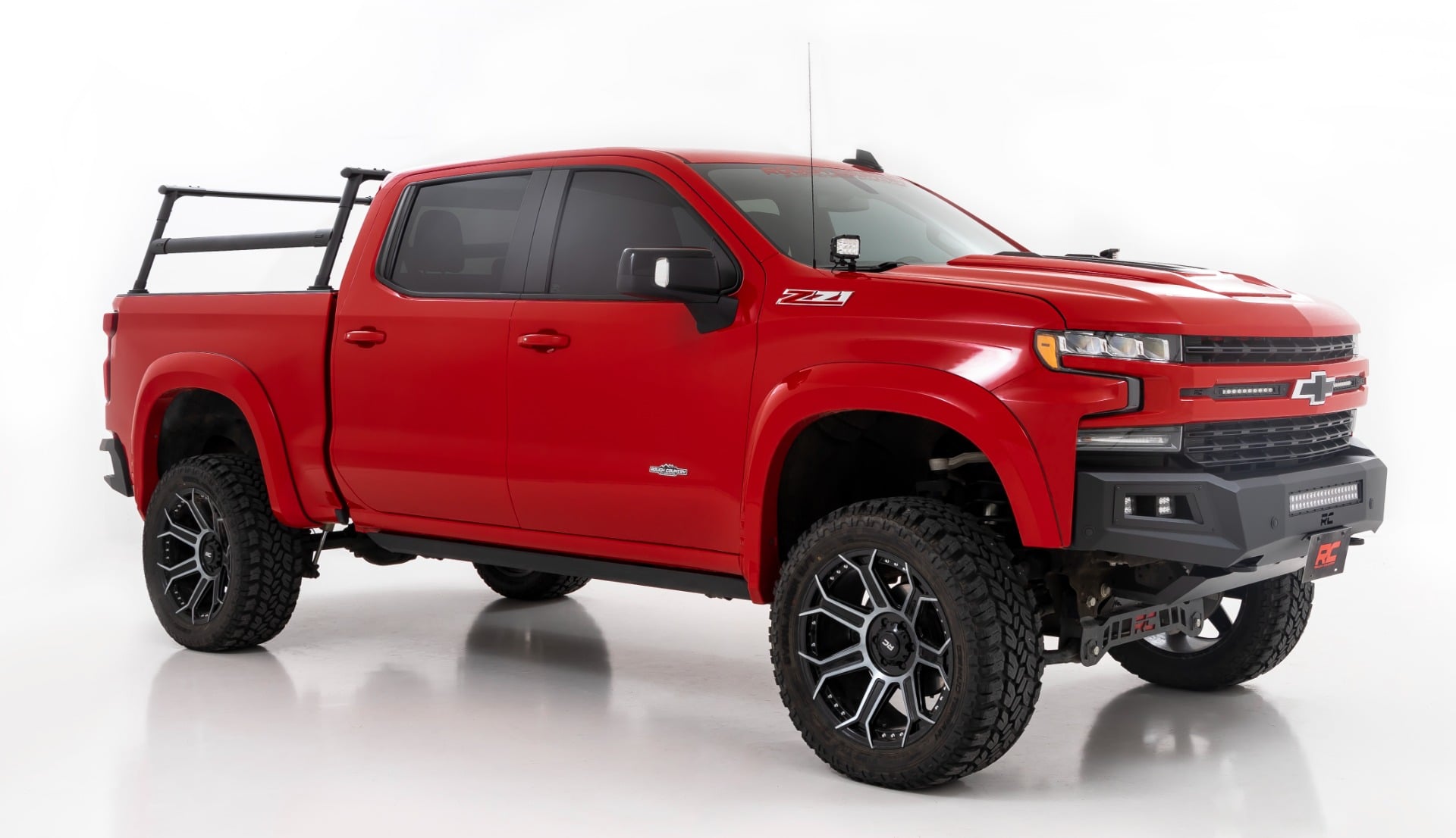 Bed Rack Aluminum Chevy Silverado 1500 2WD/4WD (2019-2026) Rough Country-2