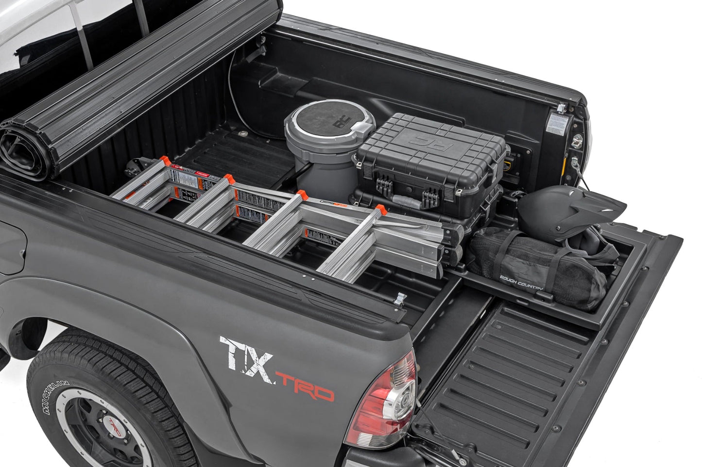 Truck Bed Cargo Storage Tray Mid-Size Bed Storage Tray Easy Access Rough Country-2