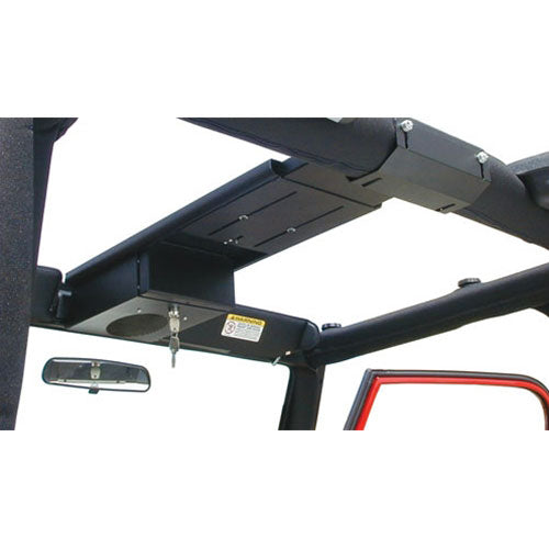 Overhead Console 66-77 Bronco 61-80 Scout 76-83 CJ5 76-86 CJ7 81-85 Scrambler CJ8 87-95 Wrangler YJ 97-06 Wrangler TJ 86-95 Samurai 64-84 Land Cruiser w/ Full Roll Cage Products Tuffy Security