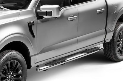 4 Inch 1000 Series SideSteps & Bracket Kit Stainless Steel 2015-2026 Ford F-150/ F-250/F-350 Go Rhino-6