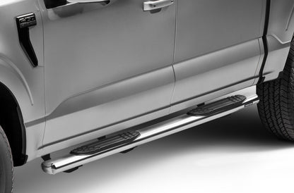 4 Inch 1000 Series SideSteps & Bracket Kit Stainless Steel 2015-2026 Ford F-150/ F-250/F-350 Go Rhino-10
