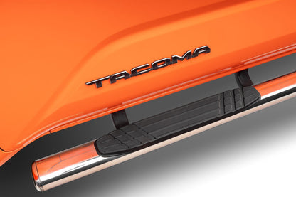 4 Inch 1000 Series SideSteps & Bracket Kit Stainless Steel 2024-2026 Toyota Tacoma Go Rhino-3