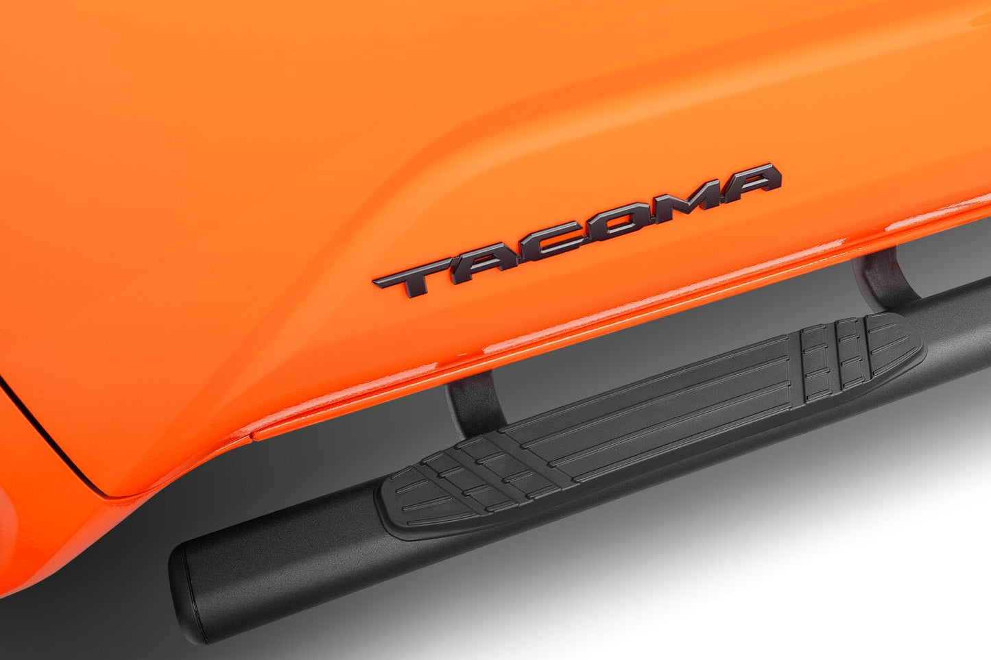4 Inch 1000 Series SideSteps & Bracket Kit Textured Black 2024-2026 Toyota Tacoma Go Rhino-2