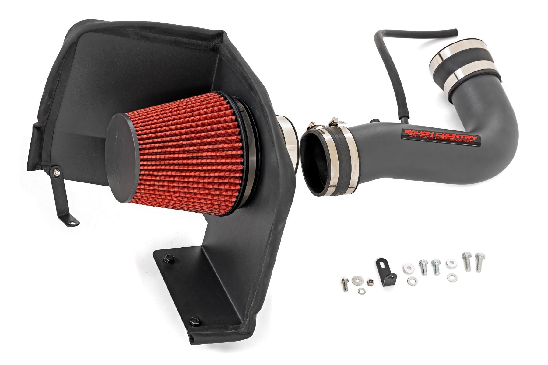 Rough Country 4.8L/5.3L/6.0L Cold Air Intake Kit Chevy Silverado 1500 (07-08) Without Pre-Filter Bag Rough Country