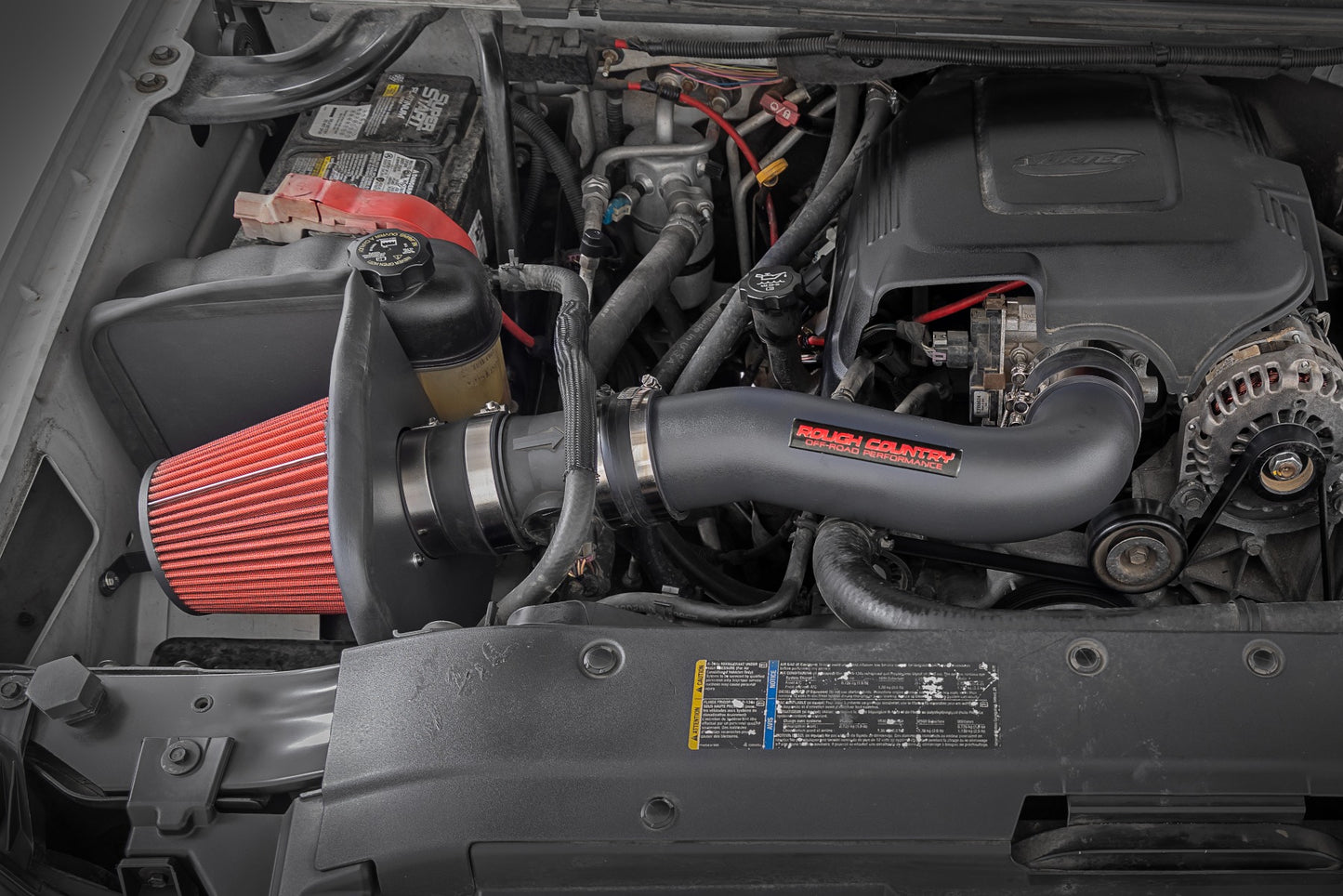 Rough Country 4.8L/5.3L/6.0L Cold Air Intake Kit Chevy Silverado 1500 (07-08) With Pre-Filter Bag Rough Country