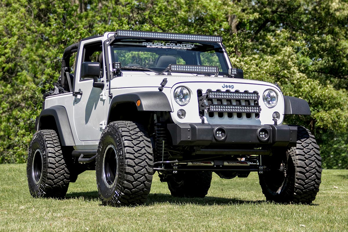 Rough Country Jeep Front Bumper Caps 07-18 Wrangler JK Rough Country