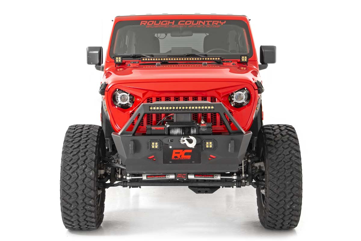 Replacement Grille Angry Eyes Jeep Gladiator JT/Wrangler JL 4WD (18-26) Rough Country-2