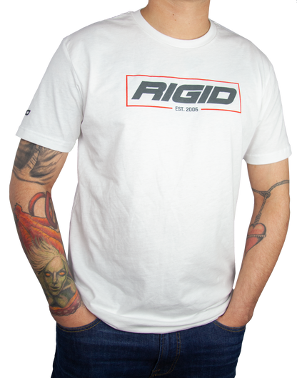 T Shirt Established 2006 White Rigid Industries-2