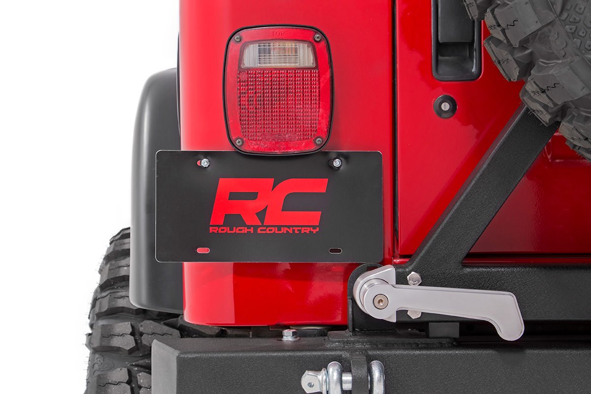 Rough Country Jeep License Plate Adapter 97-06 Wrangler TJ Rough Country