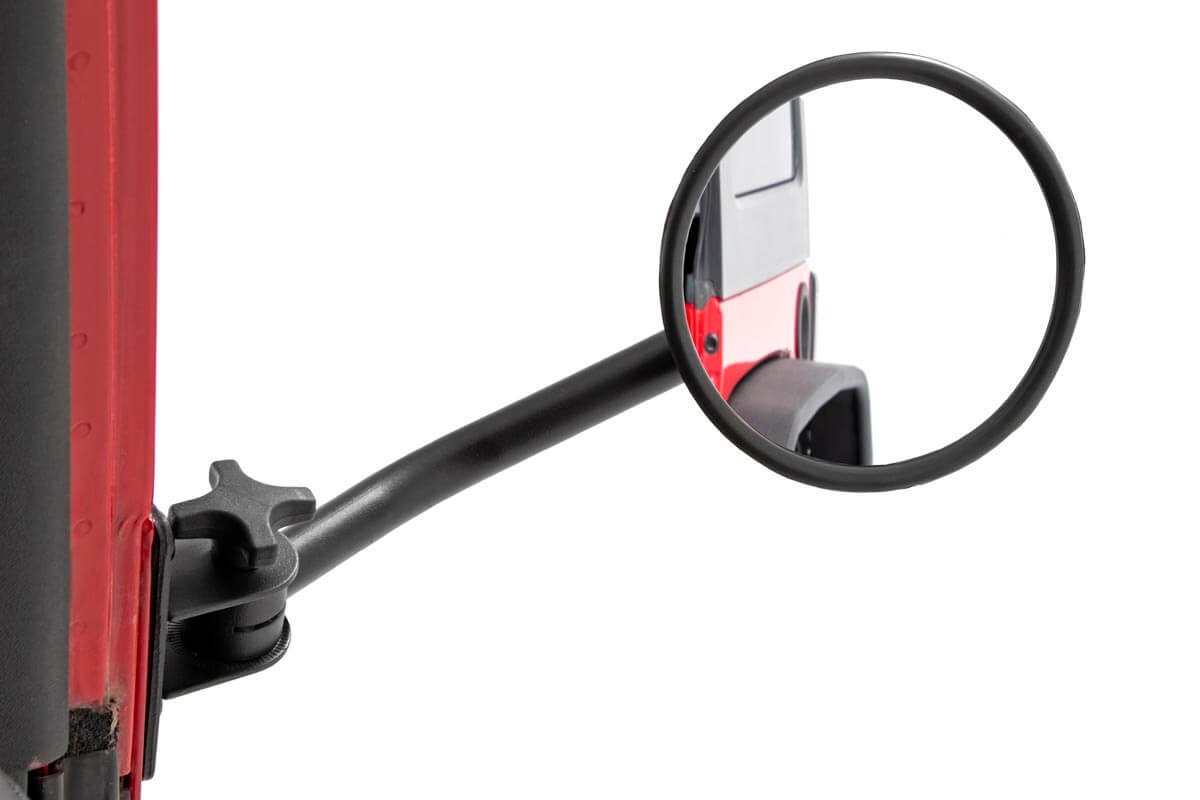 Rough Country Jeep Classic Round Folding Mirror 07-18 Wrangler JK Rough Country