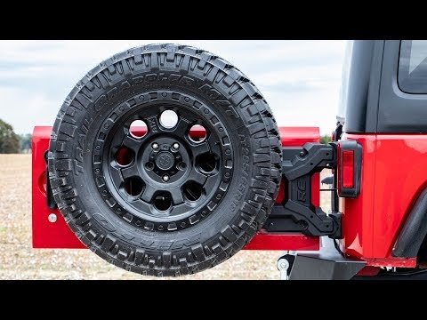 Rough Country HD Hinged Spare Tire Carrier Kit 07-18 Jeep JK Rough Country