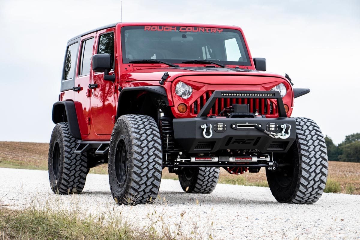 Replacement Grille Angry Eyes Jeep Wrangler JK/Wrangler Unlimited (07-18) Rough Country-1