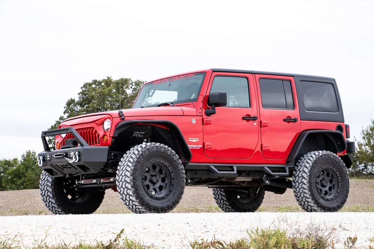 Replacement Grille Angry Eyes Jeep Wrangler JK/Wrangler Unlimited (07-18) Rough Country-2