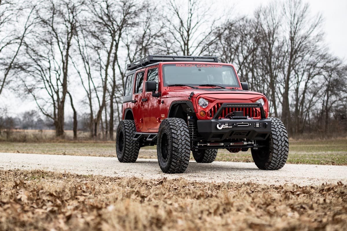 Replacement Grille Angry Eyes Jeep Wrangler JK/Wrangler Unlimited (07-18) Rough Country-3