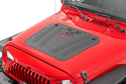 Jeep Powder Coated Hood Louver 07-18 Wrangler JK Rough Country-3