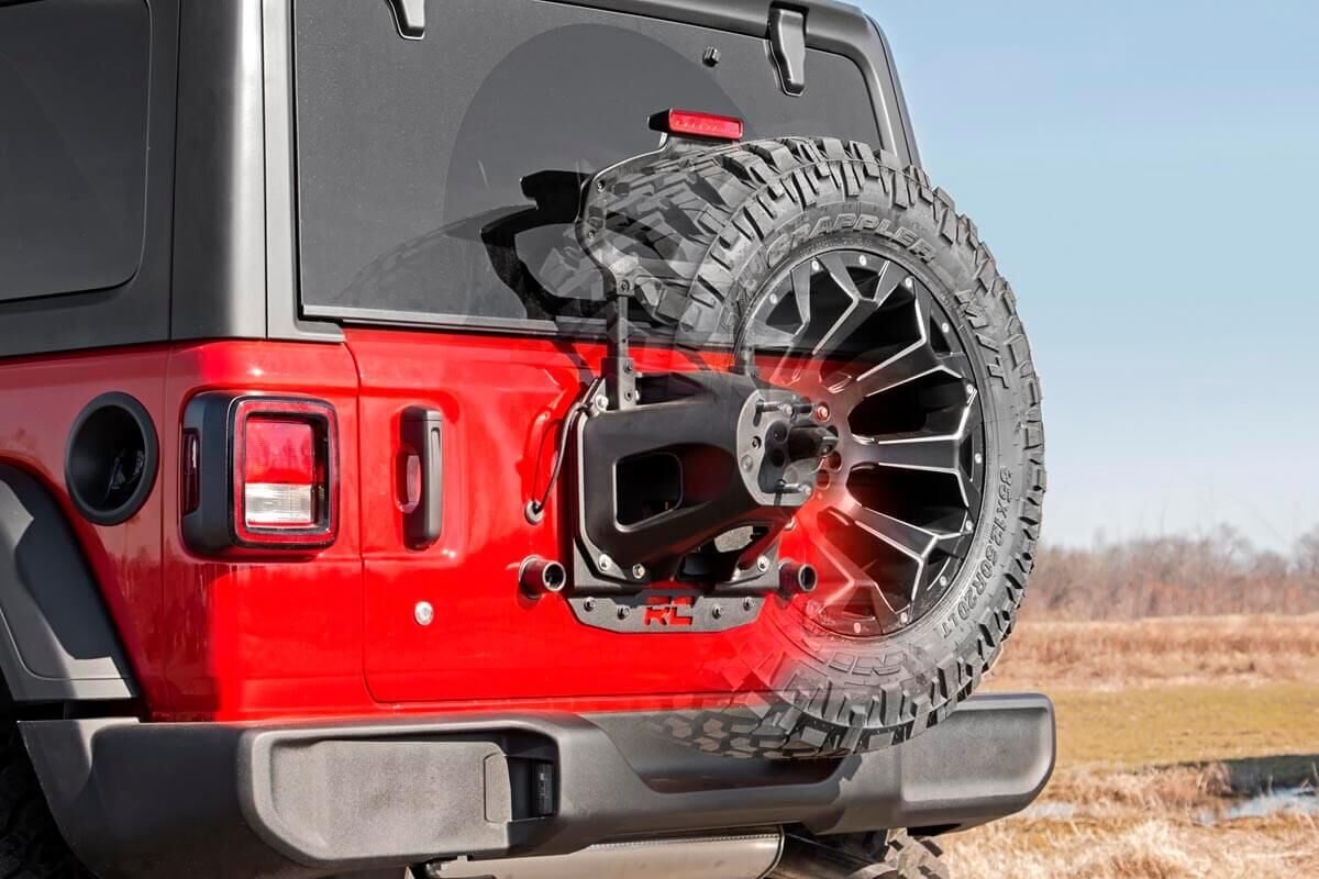 Jeep Spare Tire Relocation Bracket 18-20 Wrangler JL Rough Country-7