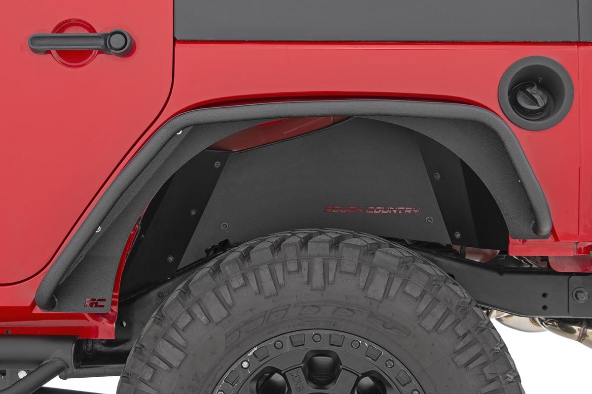Jeep Tubular Rear Fender Flares 07-18 Wrangler JK Rough Country-1